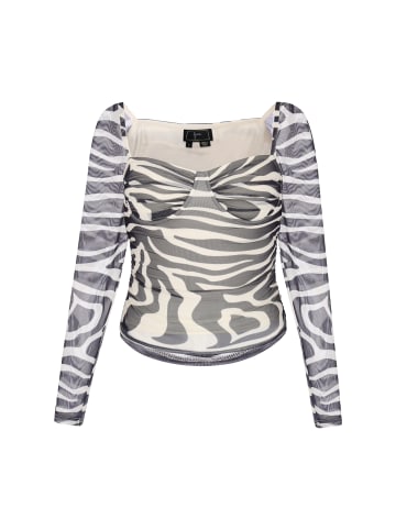 faina Women Blouse in white black