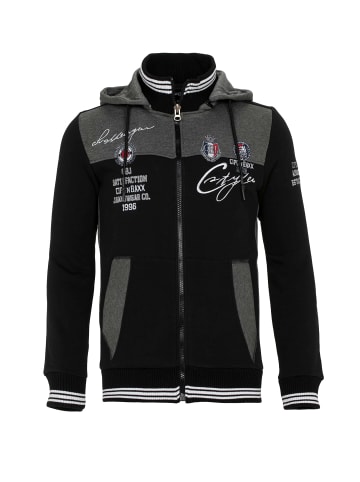 Cipo & Baxx Kapuzensweatjacke in Black