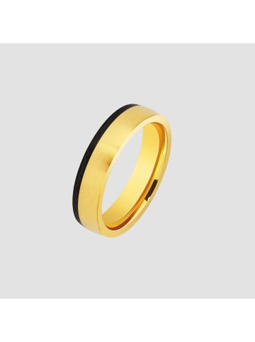 Adeliás Herren Ring aus Edelstahl in gold
