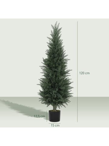 HOMCOM künstliche Pflanze-40L x 40B x 120H cm-Grün