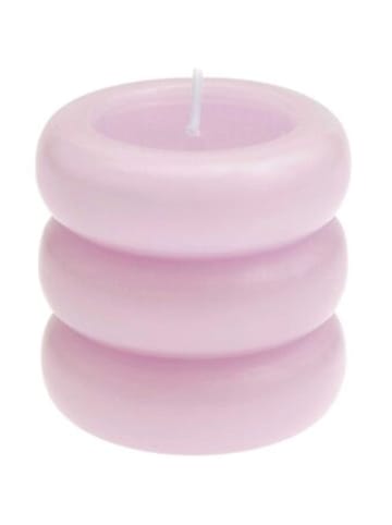 Rico Design Nonbook - Stumpenkerze "Ringe" Dunkle Beere