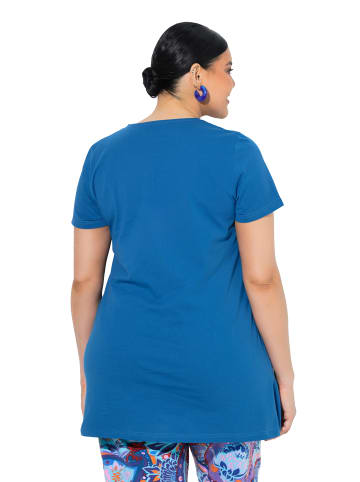 Ulla Popken Longshirt in blau