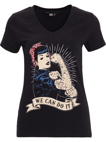 Queen Kerosin Shirt "T Shirt - We Can Do It" in Schwarz