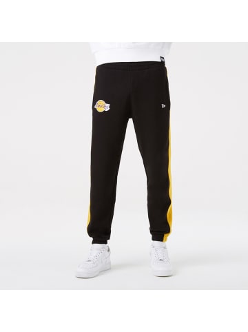 NEW ERA Jogginghose NBA Los Angeles Lakers Team Logo in schwarz / gelb