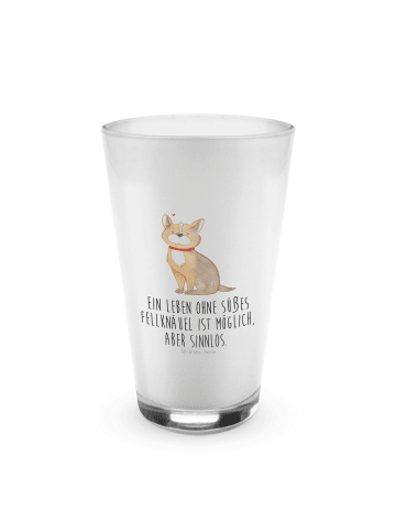 Mr. & Mrs. Panda Glas Hund Glück mit Spruch in Transparent