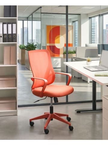 Beliani Bürostuhl LUMA in Orange - (W) 60 x (H) 98 x (L) 60 cm
