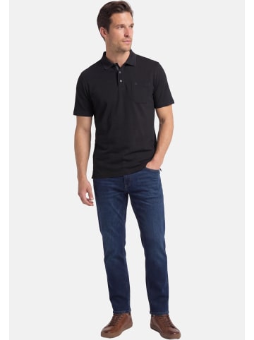 Redmond Poloshirt Basic in Schwarz
