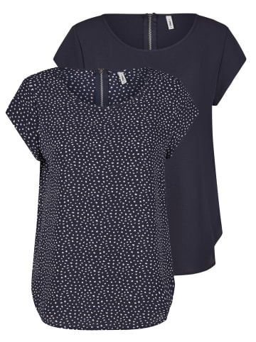 ONLY T-Shirt ONLVIC - 2er Pack in Blau
