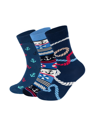 Happy Socks Socken 3-Pack Rope-Marine Mix-Anchor Socks in multi_coloured