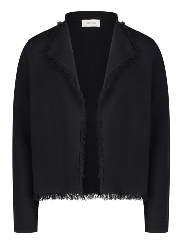 CARTOON Strick-Cardigan mit Fransen in Schwarz