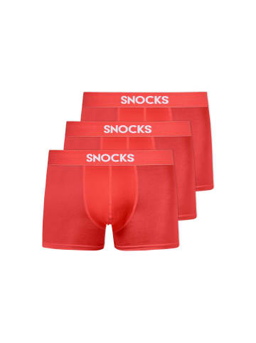SNOCKS Boxershorts aus Bio-Baumwolle in Hibiscus