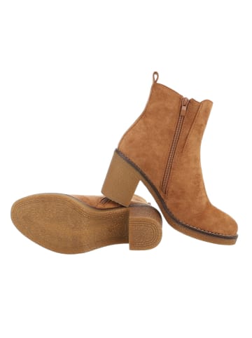 Ital-Design Stiefelette in Camel