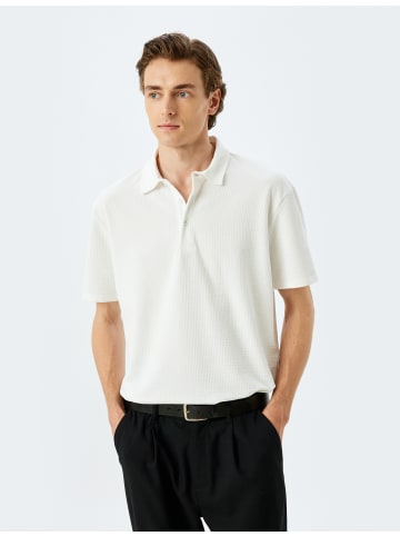 KOTON TSHIRT SS POLO in Ekru
