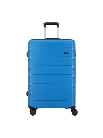D&N Travel Line 4100 4 Rollen Trolley L 74 cm in blue