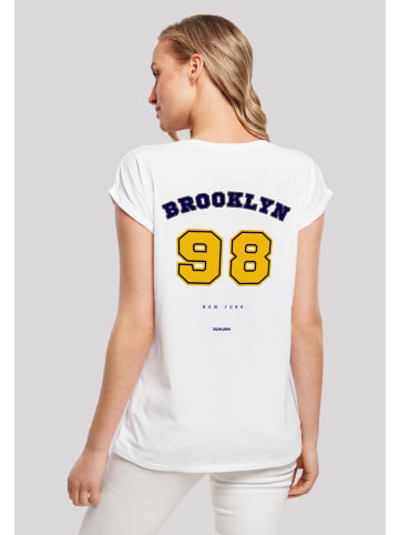 F4NT4STIC T-Shirt Brooklyn 98 NY SHORT SLEEVE TEE in weiß