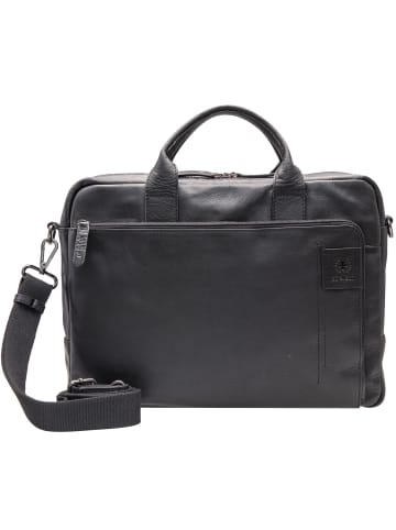 Strellson Hyde Park Charles Aktentasche Leder 39 cm Laptopfach in black