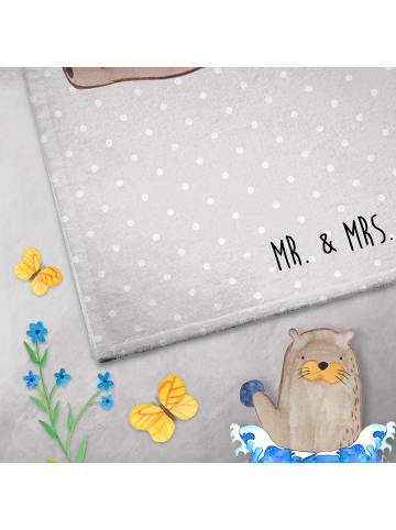 Mr. & Mrs. Panda gäste wc handtuch Bär Kind ohne Spruch in Grau Pastell