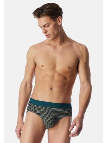 Schiesser Rio Slip / Unterhose 95/5 Cotton in Dunkelblau / blau