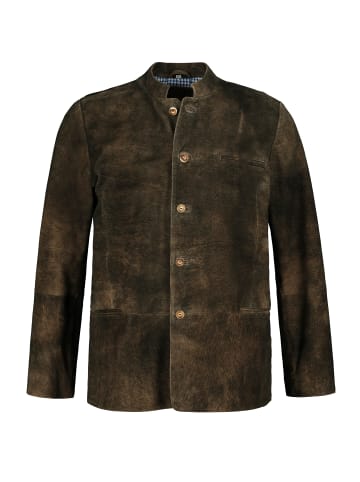 JP1880 Lederjacke in mahagonibraun