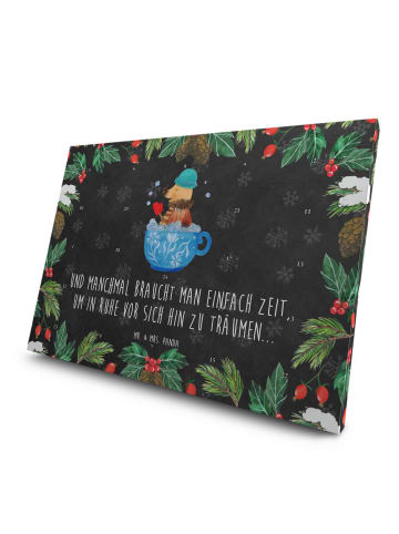 Mr. & Mrs. Panda Tee Advent Kalender Nachtfalter Schaumbad mit S... in Kreidetafel