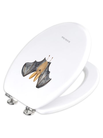 Mr. & Mrs. Panda Toilettendeckel Fledermaus Flügel ohne Spruch in Weiß