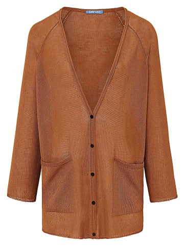 DAY.LIKE Strickjacke Cardigan in cognac