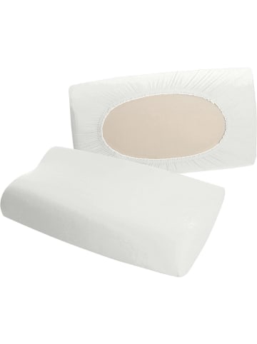 Erwin Müller Interlock-Jersey Nackenstützkissen-Spannbezug Nürnberg in weiß