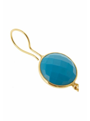 Gemshine Ohrringe Türkis Tropfen in gold coloured