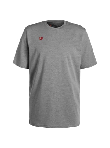 Wilson T-Shirt Fundamentals Cotton in grau / rot