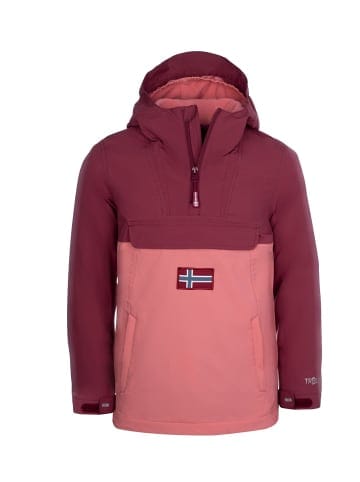 Trollkids Mädchen Anorak "Kirkenes" in Kastanienrot/Antikrosa