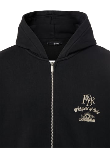 PEGADOR Sweatjacke Gubbio in schwarz weiß - 0001