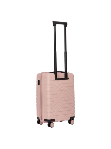 BRIC`s BY Ulisse - 4-Rollen-Kabinentrolley 55 cm  erw. (grey blue) in pearl pink