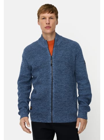 Camel Active Kerniger Strick-Pullover aus Baumwollgemisch in Tintenblau