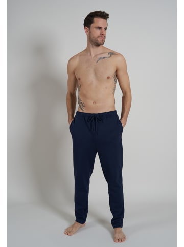 Bugatti Lange-Hose in blau-dunkel-uni