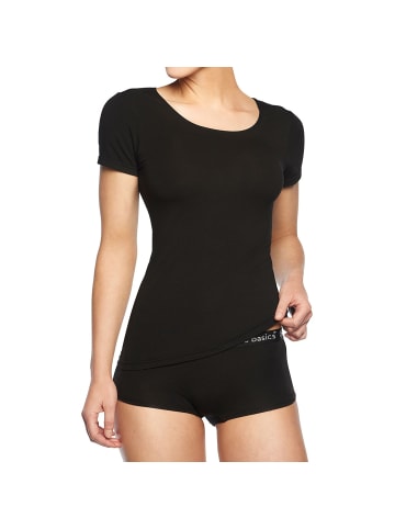 Bamboo Basics T-Shirt 2er Pack in Schwarz