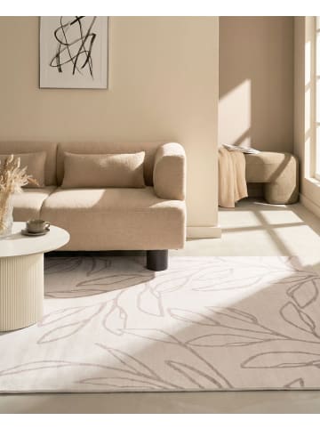 Beliani Kurzflor BISMIL in Beige - (W) 200 x (L) 300 cm