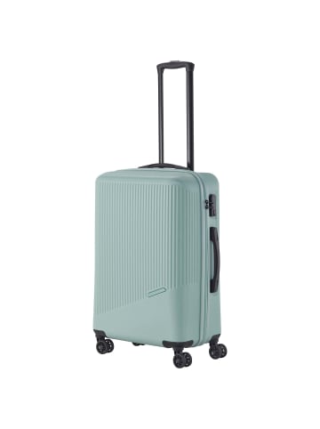 travelite Bali - 4-Rollen-Trolley M 67 cm (weiß/cognac) in mint
