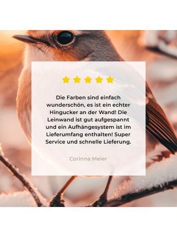 MuchoWow Leinwand Bilder Bernsteinfarben