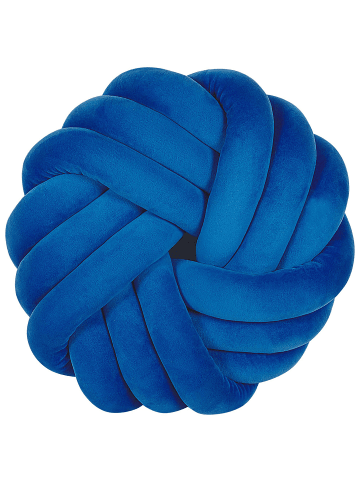 Beliani Dekokissen AKOLA in Blau - (W) 30 x (H) 15 x (L) 30 cm