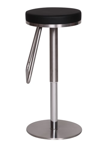 FineBuy Barstuhl in Schwarz / Kunstleder / 39x39x39