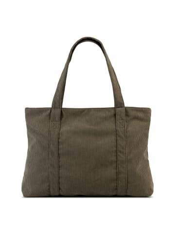 Bench Cord Shopper Tasche 48 cm in olivgrün