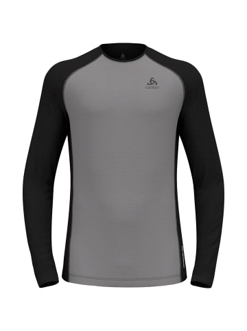 Odlo BL TOP crew neck l/s NATURAL P in Dunkelgrau0319
