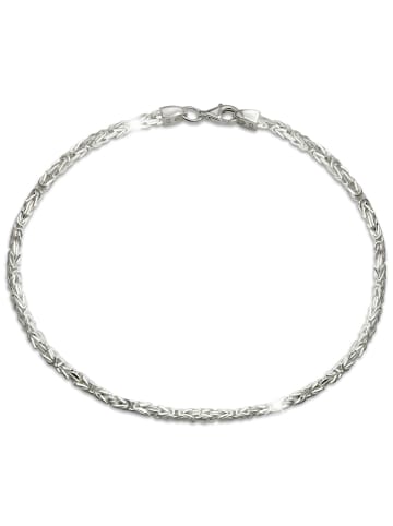 SilberDream Königskette Vierkant-Form Armband 925 Sterling Silber ca. 21cm silber