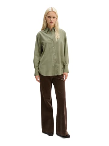 Marc O'Polo Feincord-Langarm-Bluse oversize in Smooth Sage