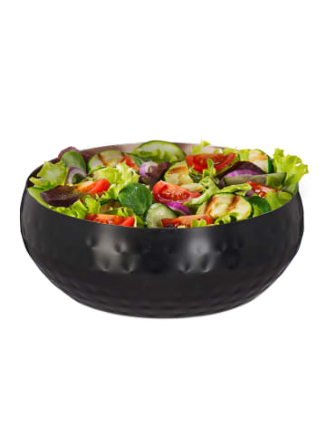 relaxdays 2 x Servierschüssel in Schwarz/ Kupfer - (H)5 x Ø 13 cm