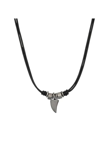 S. Oliver Edelstahl, Lederkette 55cm