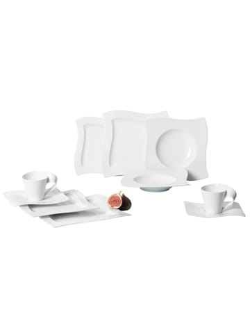 Villeroy & Boch 30er Set Basic Set NewWave in Weiß in weiß