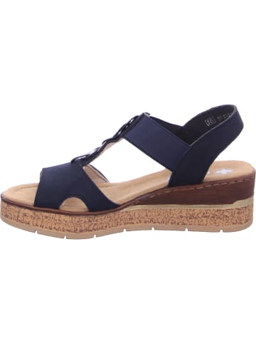 rieker Keilsandalette in blau