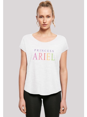 F4NT4STIC Long Cut T-Shirt Disney Arielle Arielle Graphic in weiß