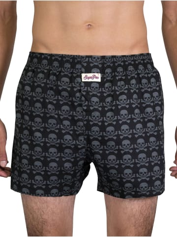 Sugar Pine Boxershorts Skulls in Schwarz